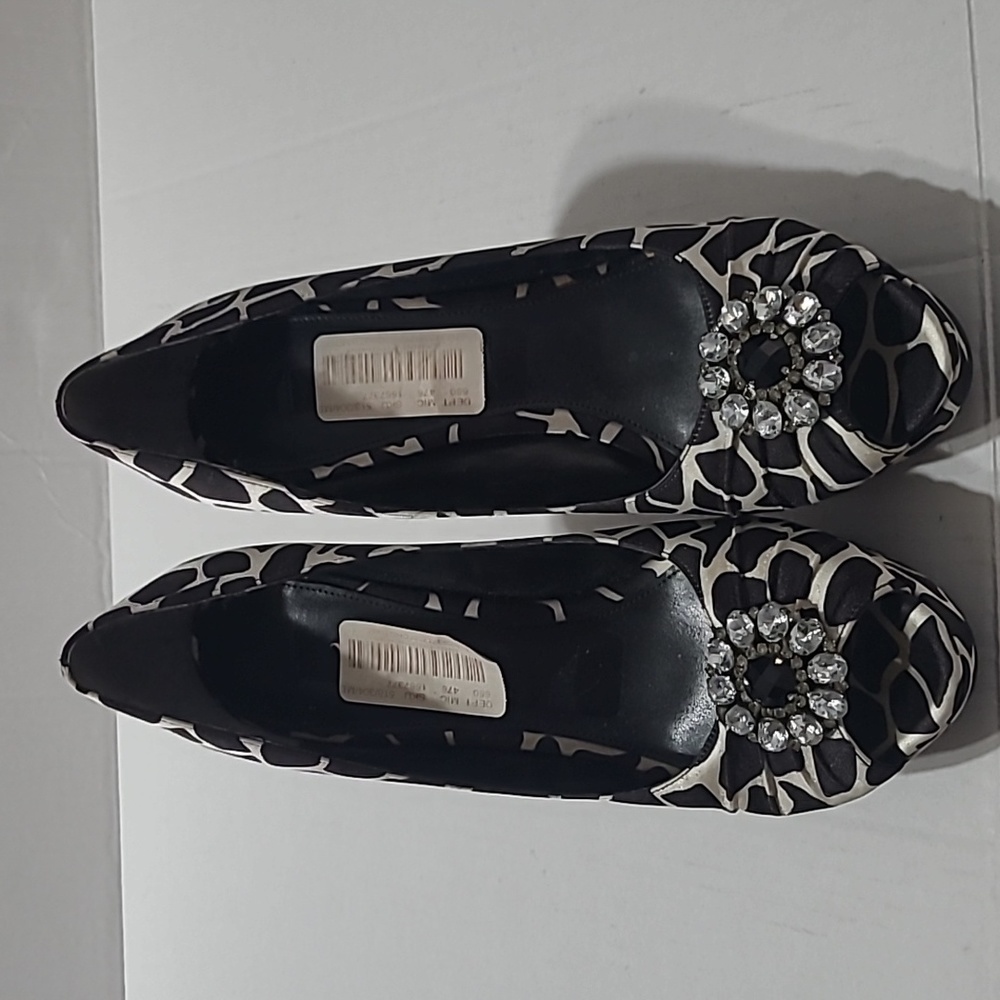 Nina Giraffe Print Platform Heels